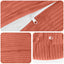Pudebetræk 6 pcs HEERLEN Rød orange Ø 50 cm cordfløjl