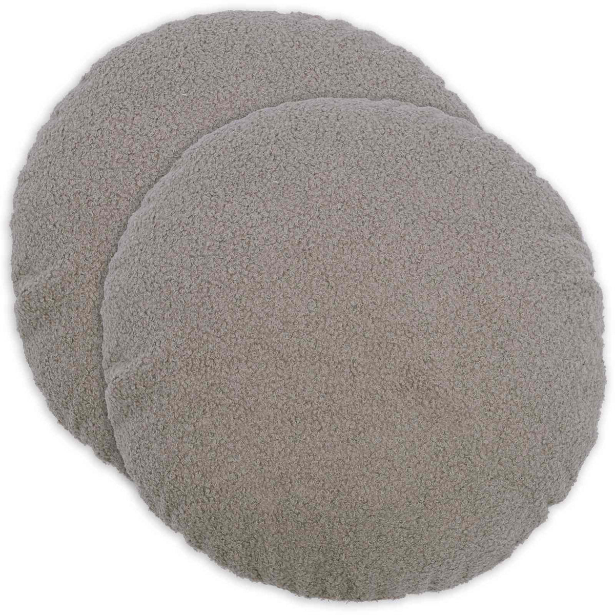 Pudebetræk 2 pcs HEERLEN Lysegrå Ø 50 cm Bouclé