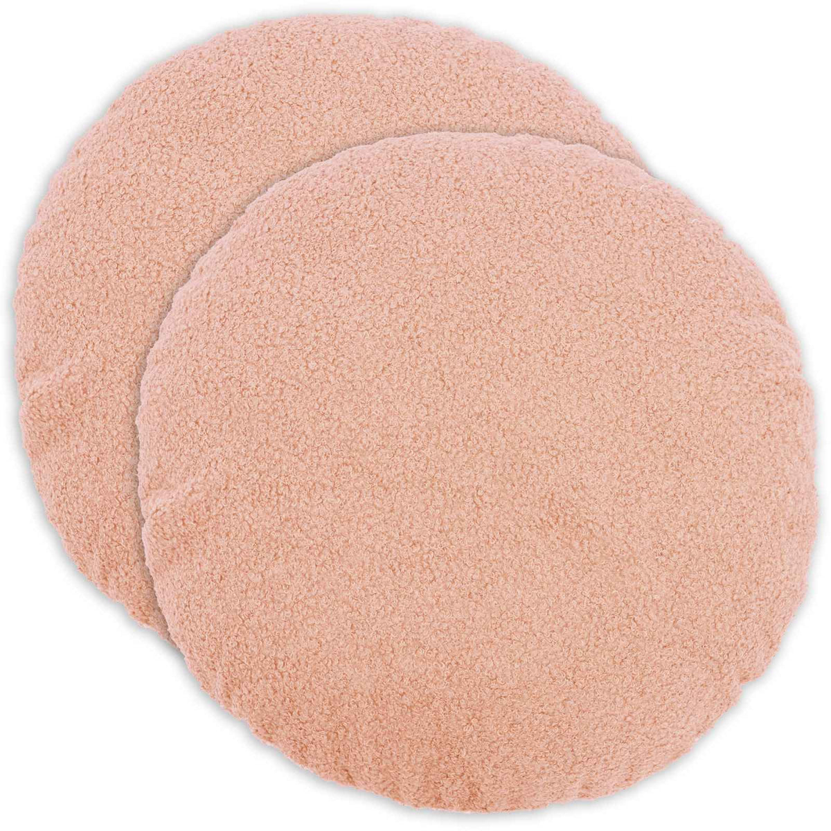 Pudebetræk 2 pcs HEERLEN Lyserød Ø 50 cm Bouclé