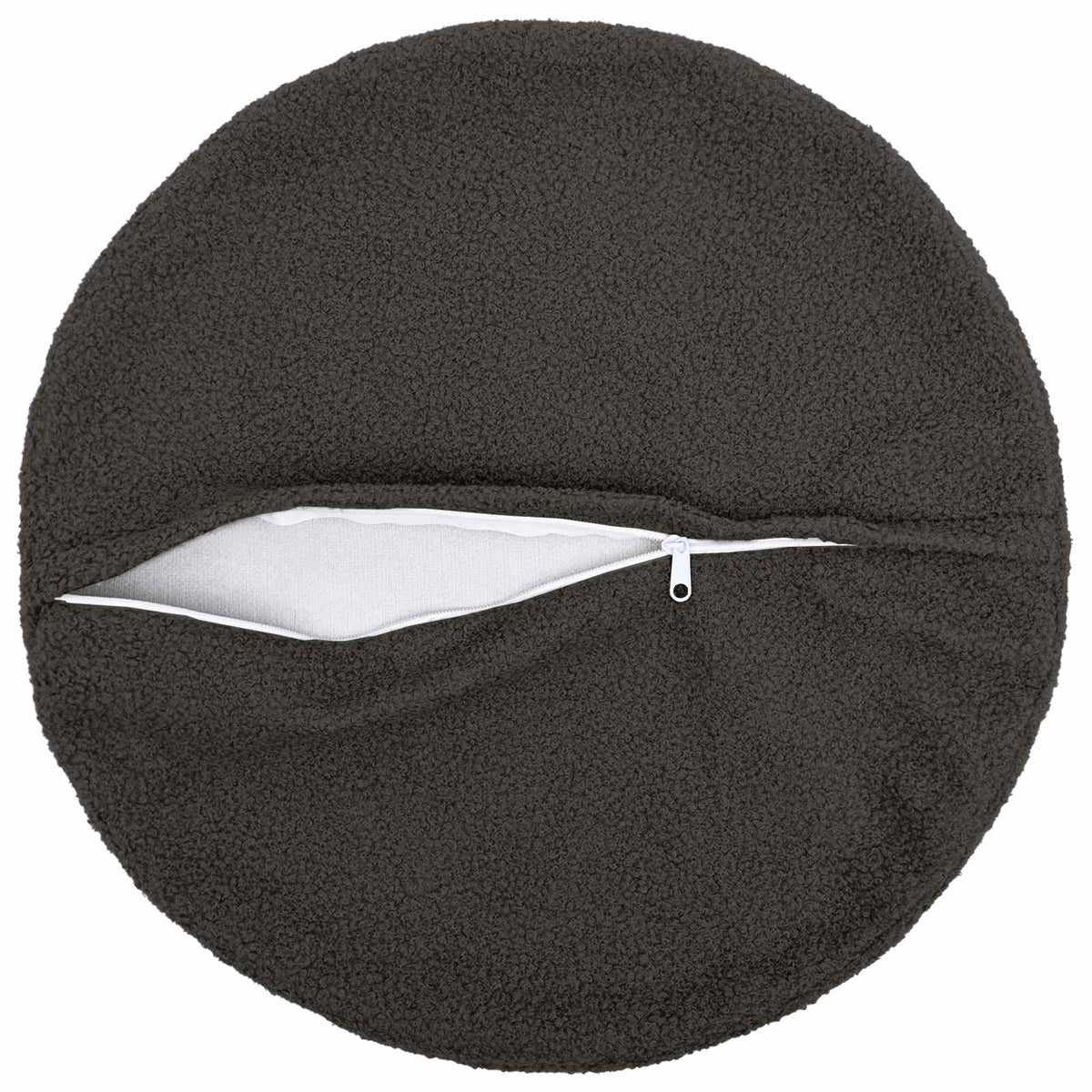 Pudebetræk 6 pcs HEERLEN Mørkegrå Ø 50 cm Bouclé