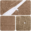 Pudebetræk 2 stk. HEERLEN Brun Ø 50 cm Chenille Stof