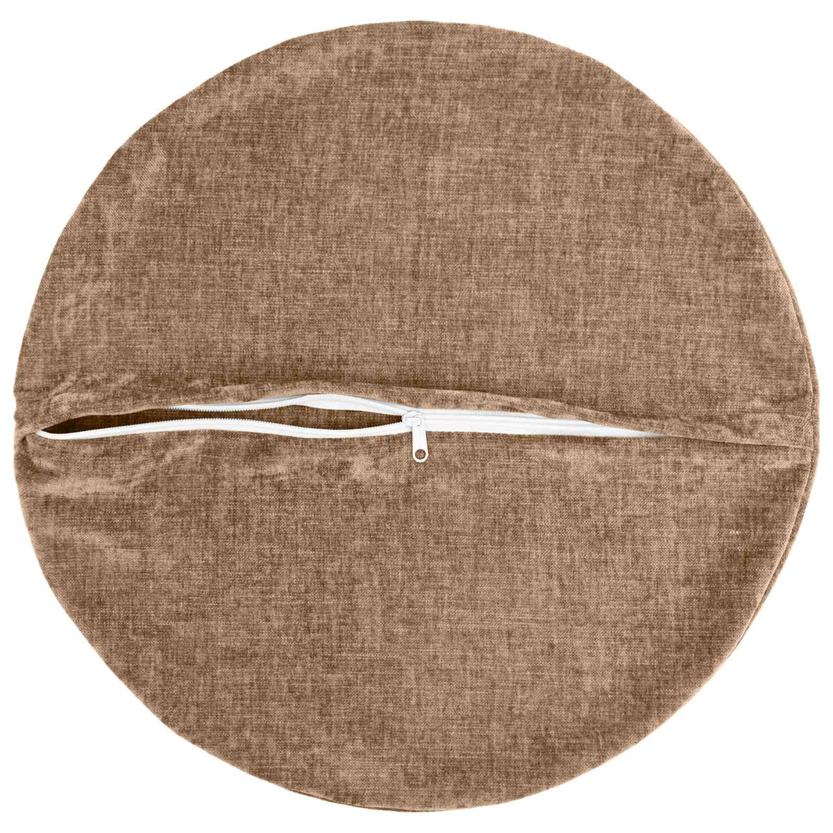 Pudebetræk 2 stk. HEERLEN Brun Ø 50 cm Chenille Stof