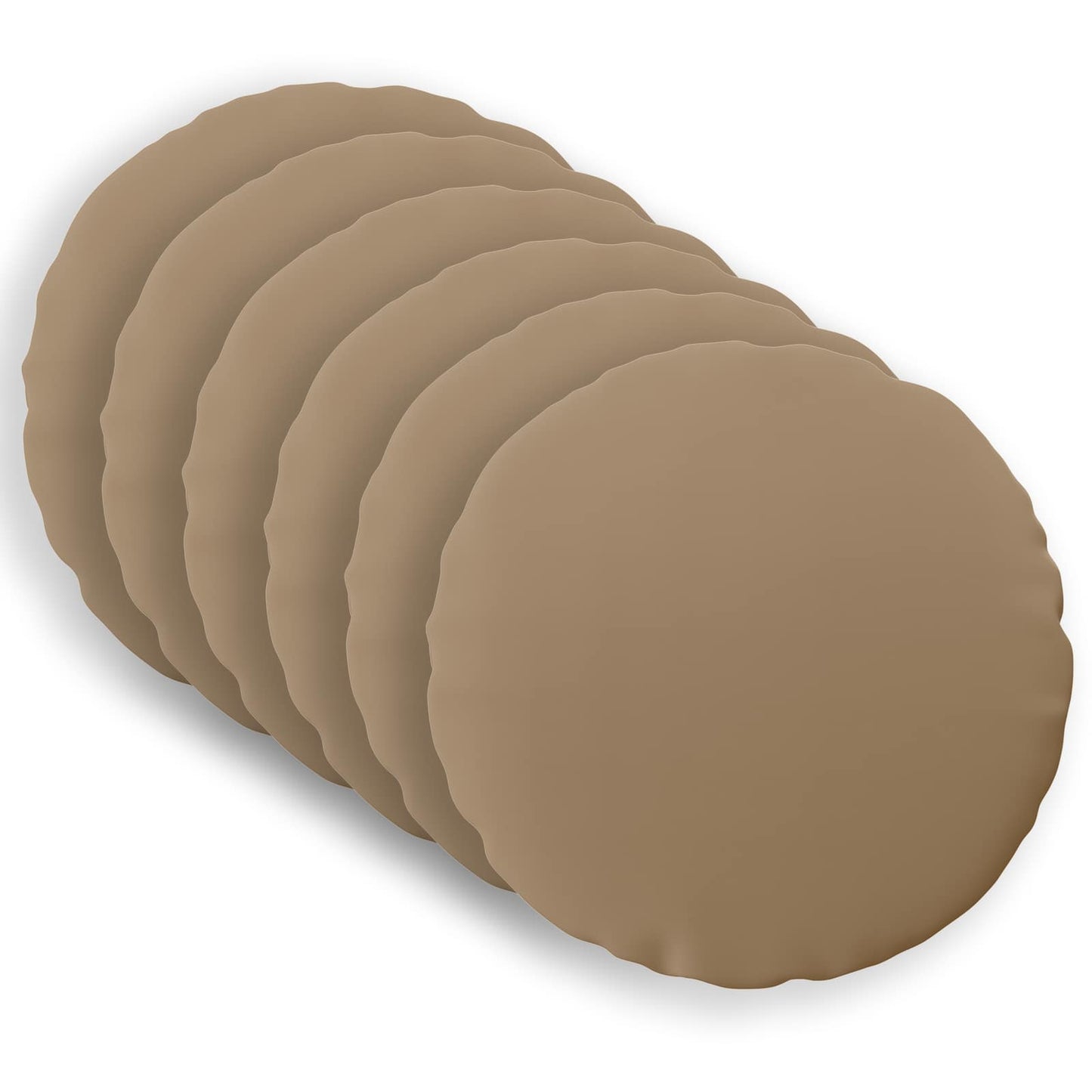 Pudebetræk 6 stk. HEERLEN Gråbrun Ø 50 cm Polyester