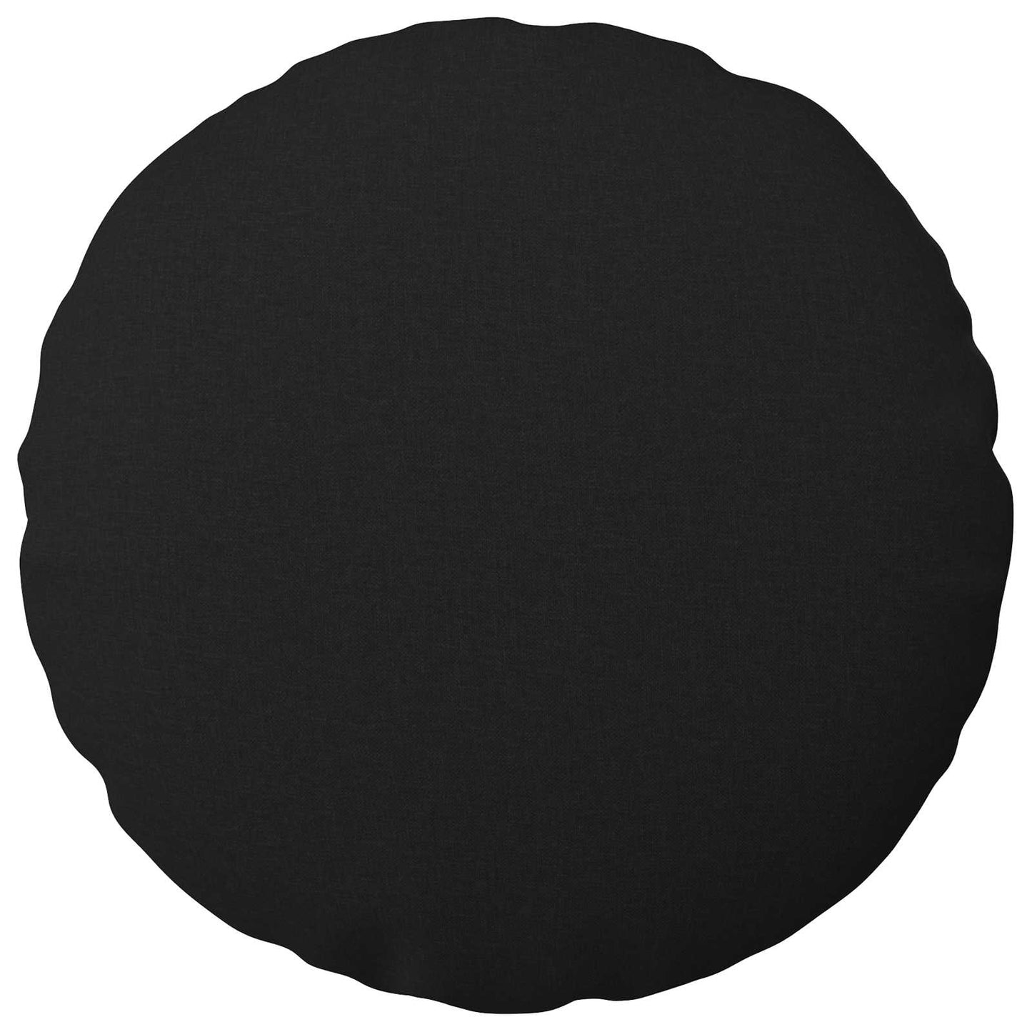 Pudebetræk 2 stk. HEERLEN Sort Ø 60 cm Stof