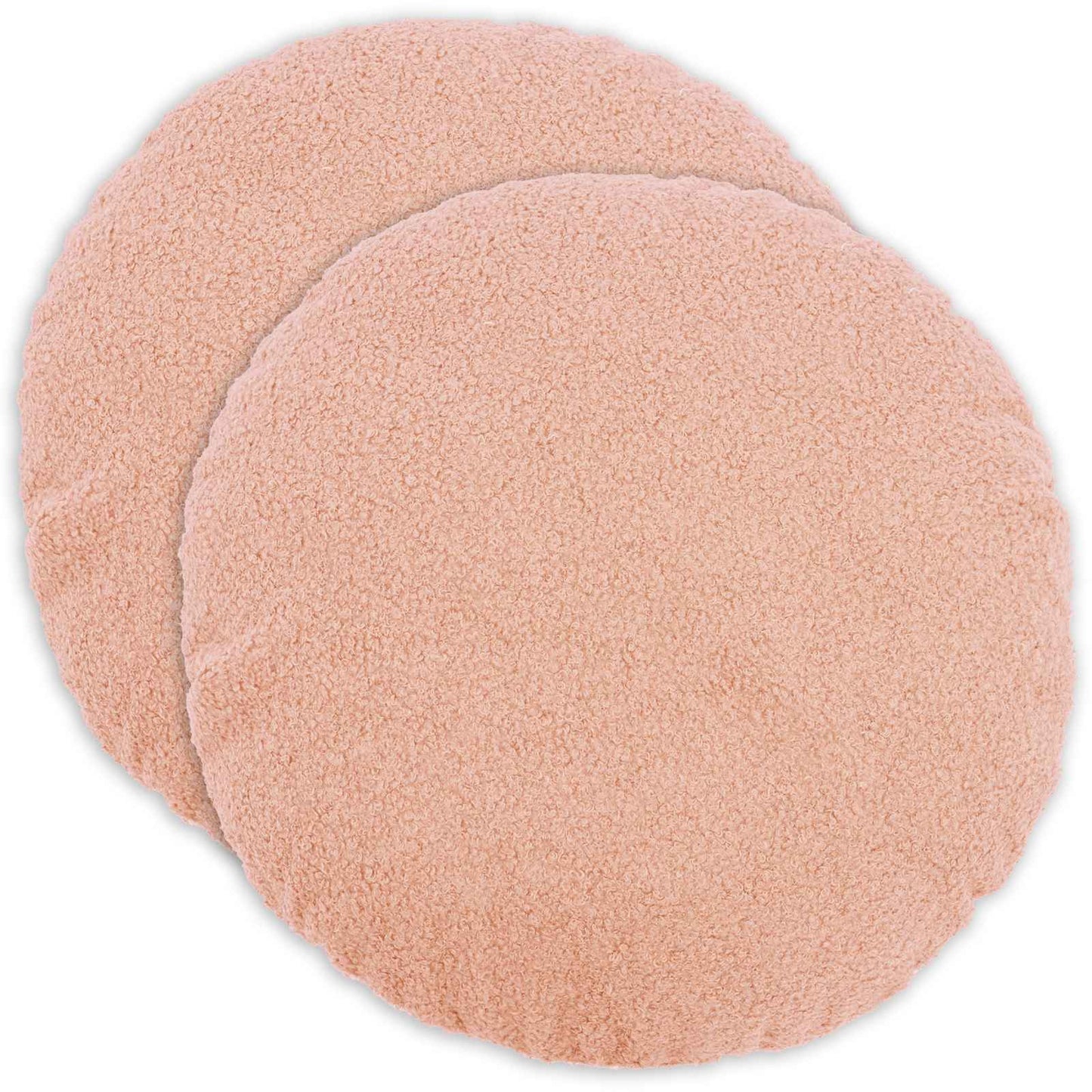 Pudebetræk 2 pcs HEERLEN Lyserød Ø 60 cm Bouclé