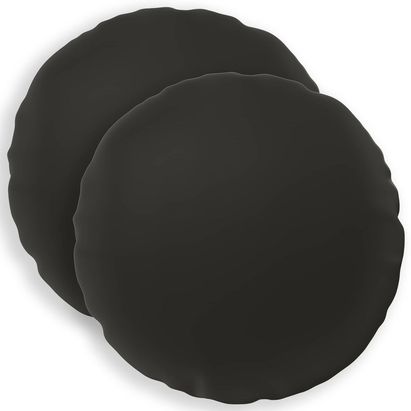 Pudebetræk 2 pcs HEERLEN Sort Ø 60 cm Polyester