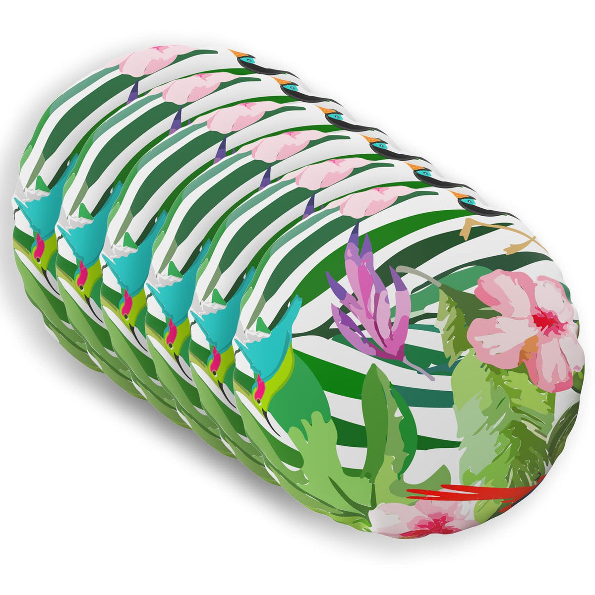Pudebetræk 6 pcs HEERLEN Sort Ø 60 cm Polyester