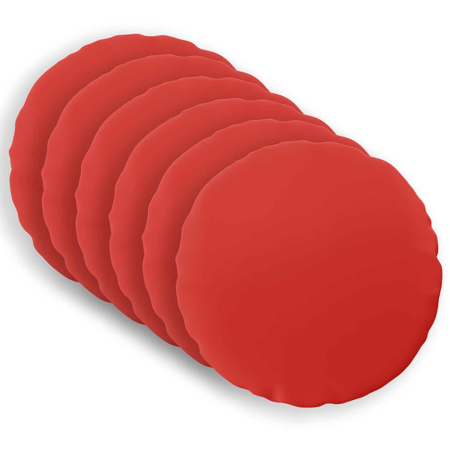 Pudebetræk 6 pcs HEERLEN Rød Ø 60 cm Polyester
