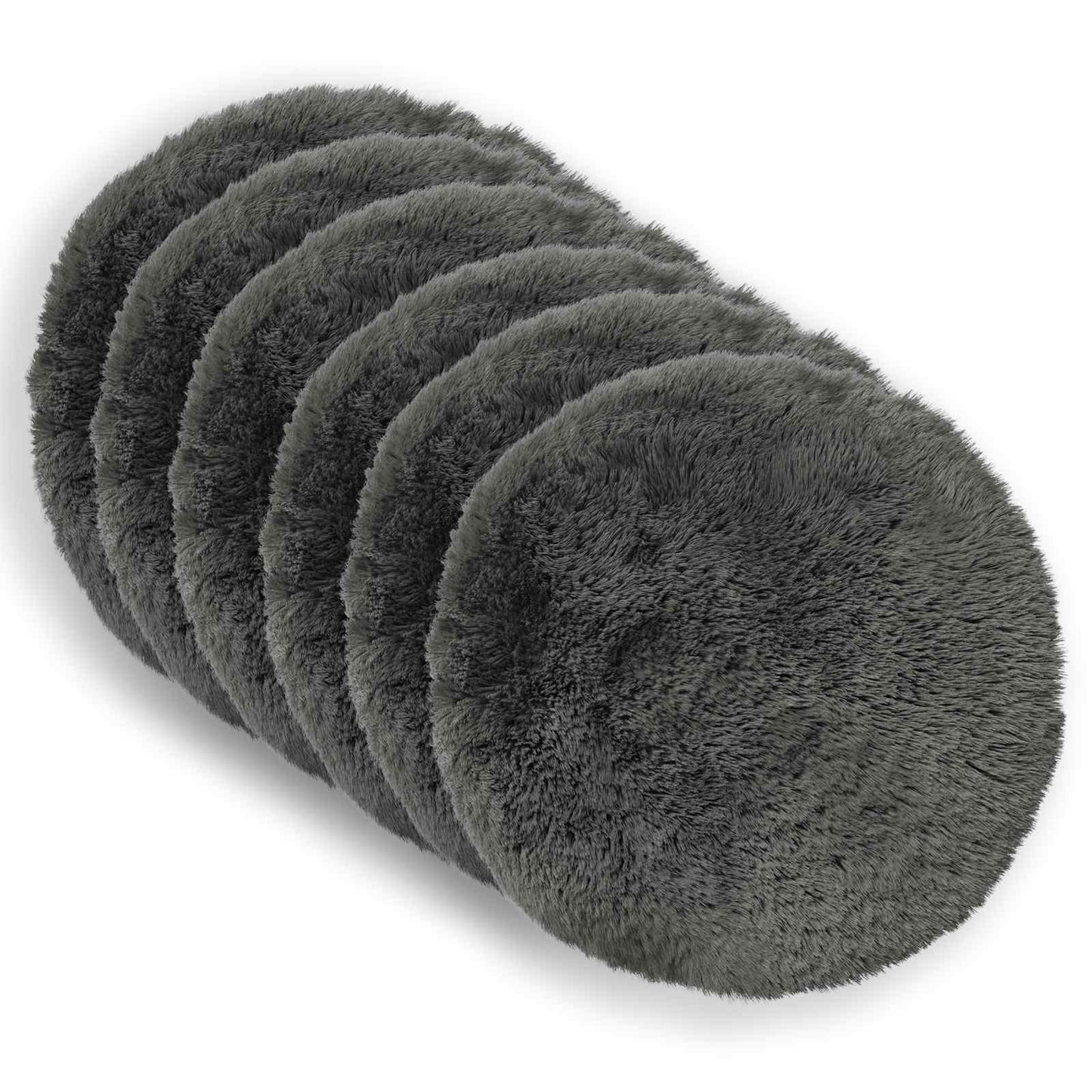 Pudebetræk 6 pcs HEERLEN Lysegrå Ø 60 cm PV Fleece