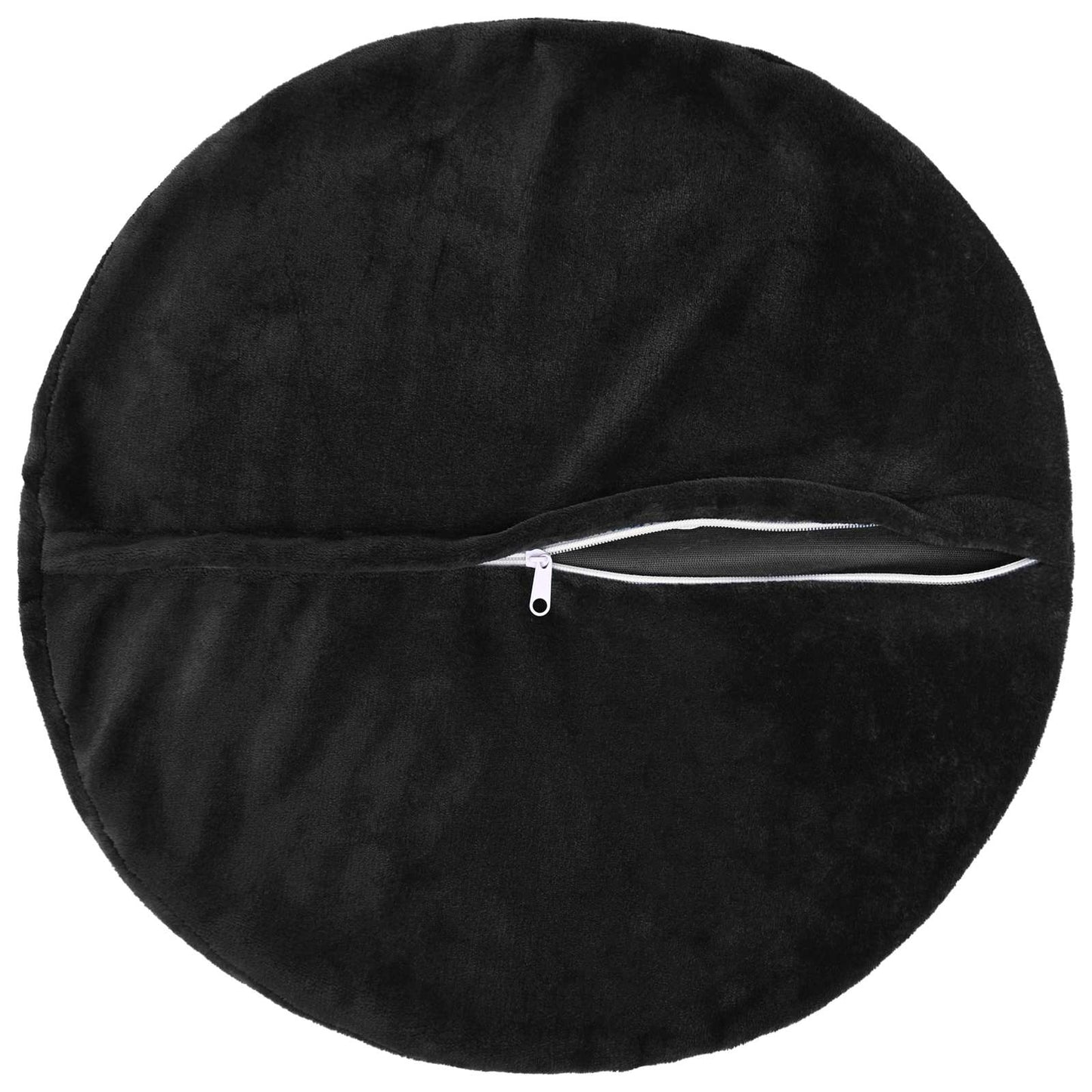 Pudebetræk 2 pcs HEERLEN Sort Ø 60 cm Flannel