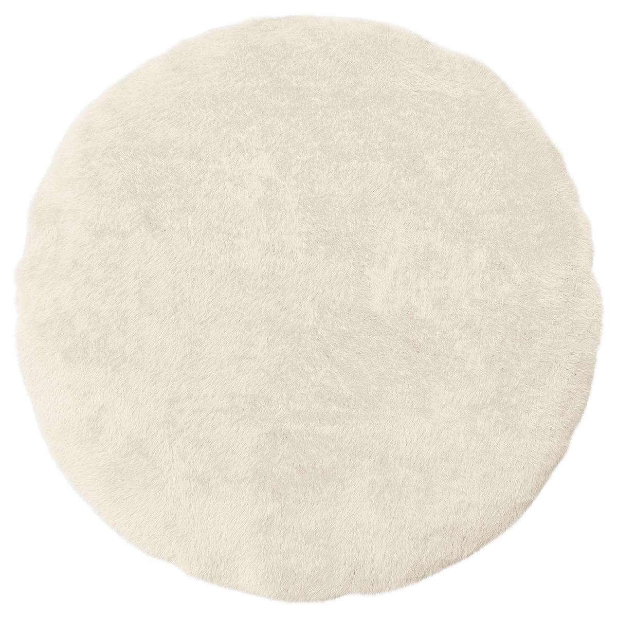 Pudebetræk 2 stk. HEERLEN Hvid Ø 60 cm Faux Kanin Pels