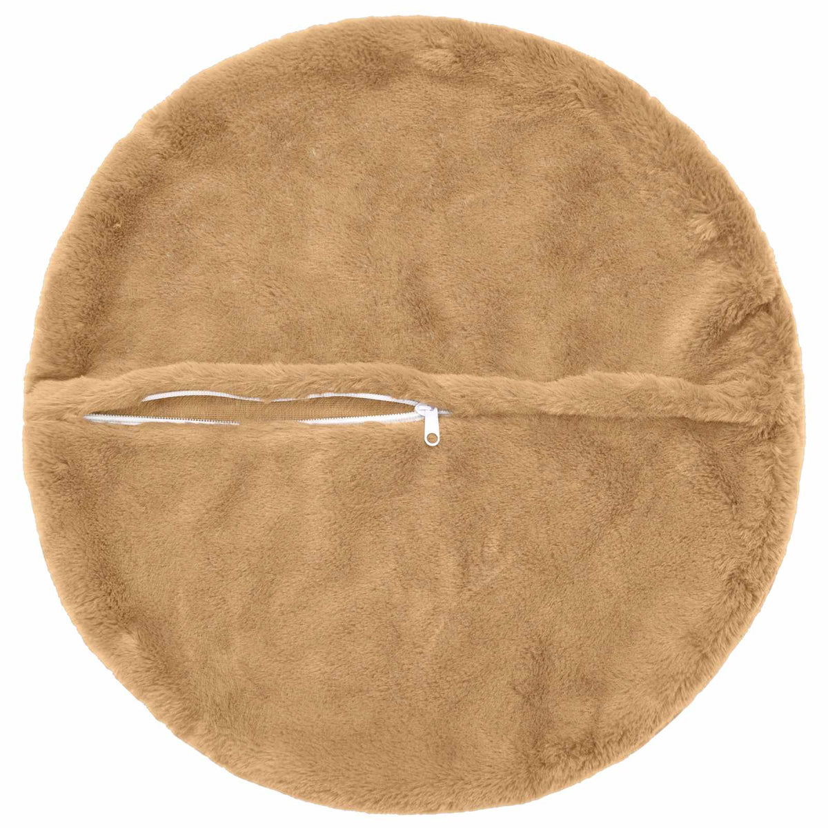 Pudebetræk 6 stk. HEERLEN Gråbrun Ø 60 cm Faux Kanin Pels