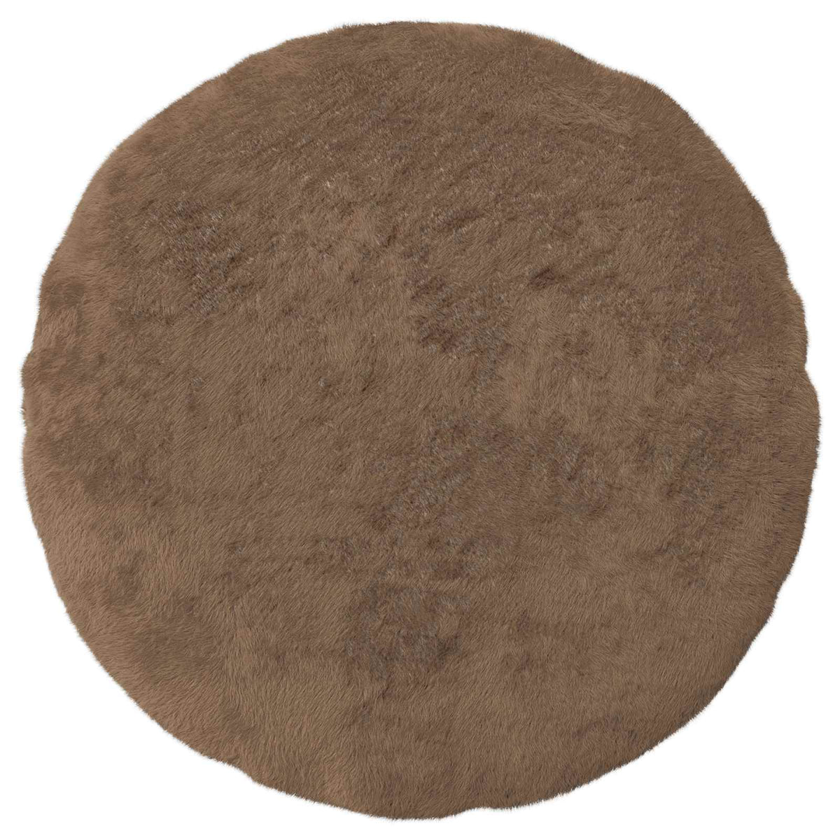 Pudebetræk 6 stk. HEERLEN Lys Brun Ø 60 cm Faux Kanin Pels