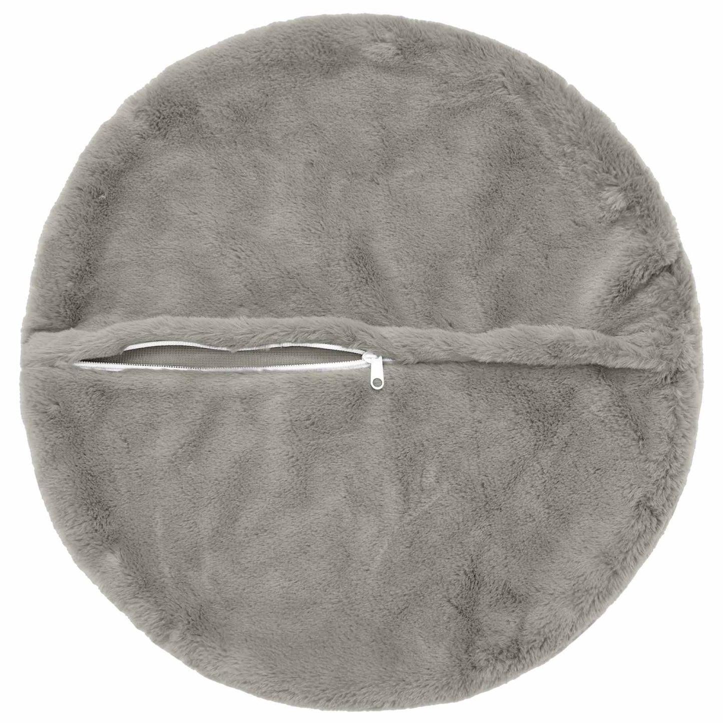 Pudebetræk 6 stk. HEERLEN Lysegrå Ø 60 cm Faux Kanin Pels