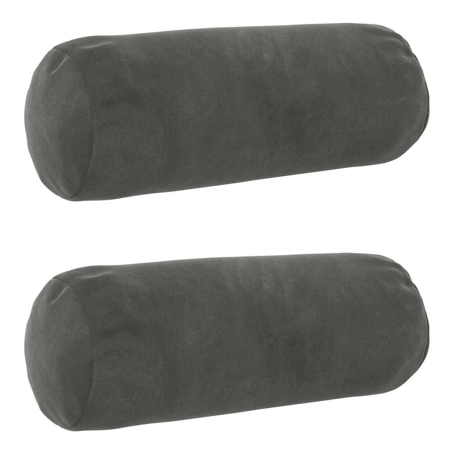 Pudebetræk 2 pcs HEERLEN Mørkegrå Ø 15 x 40 cm Fløjl