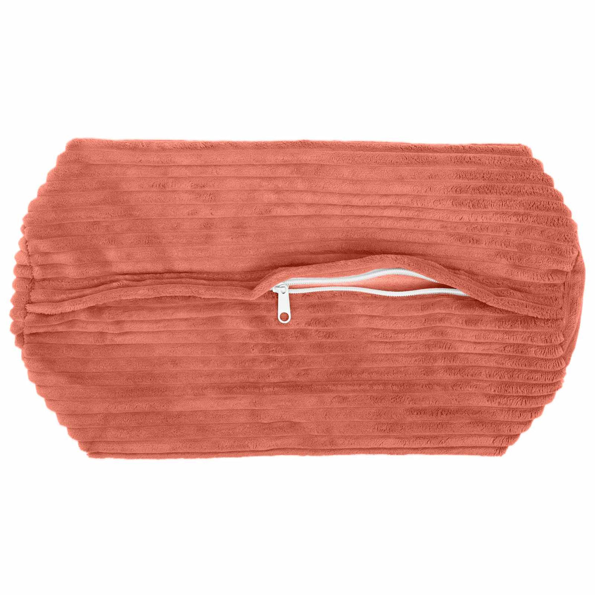 Pudebetræk 2 pcs HEERLEN Rød orange Ø 15 x 40 cm cordfløjl