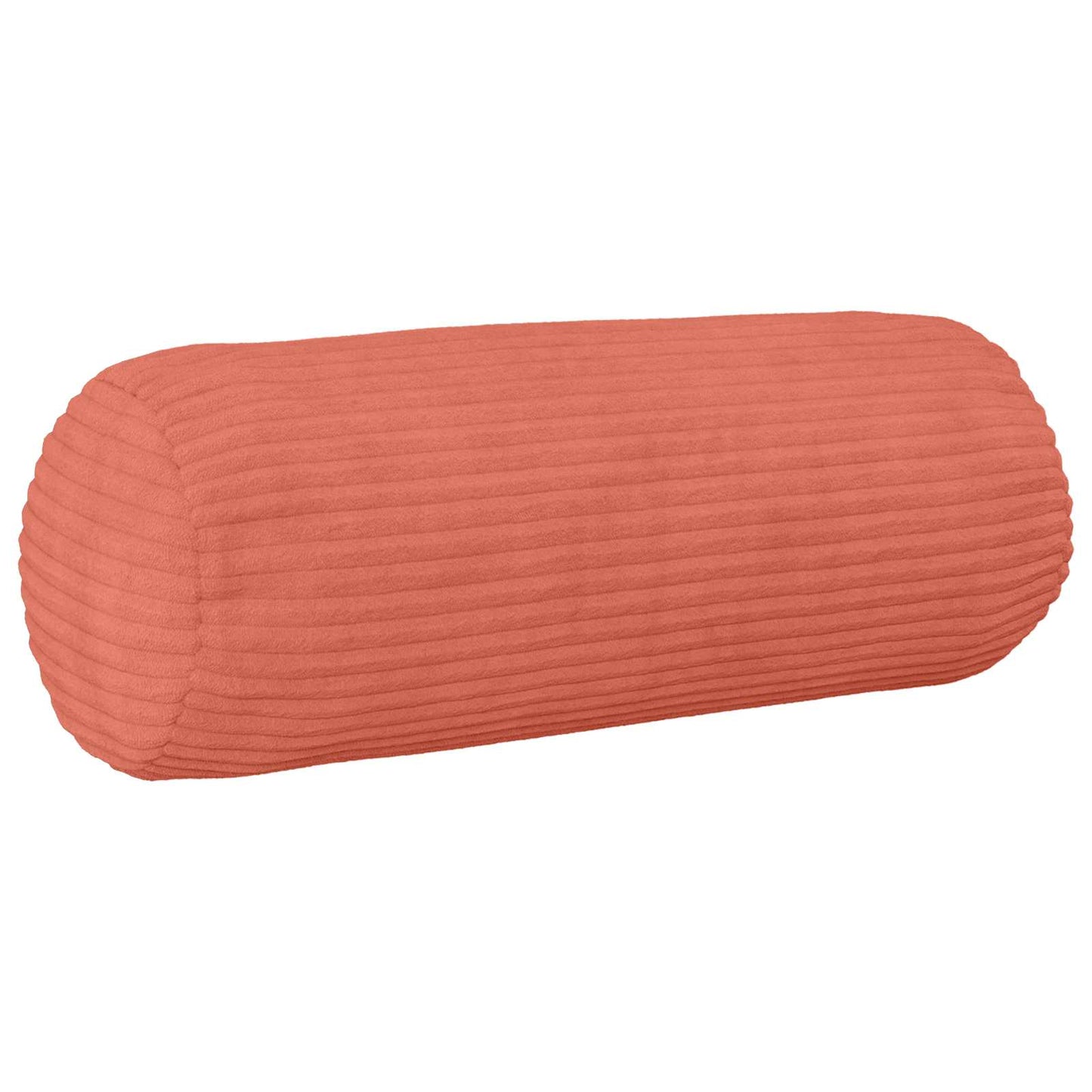 Pudebetræk 6 stk. HEERLEN Rød orange Ø 15 x 40 cm cordfløjl