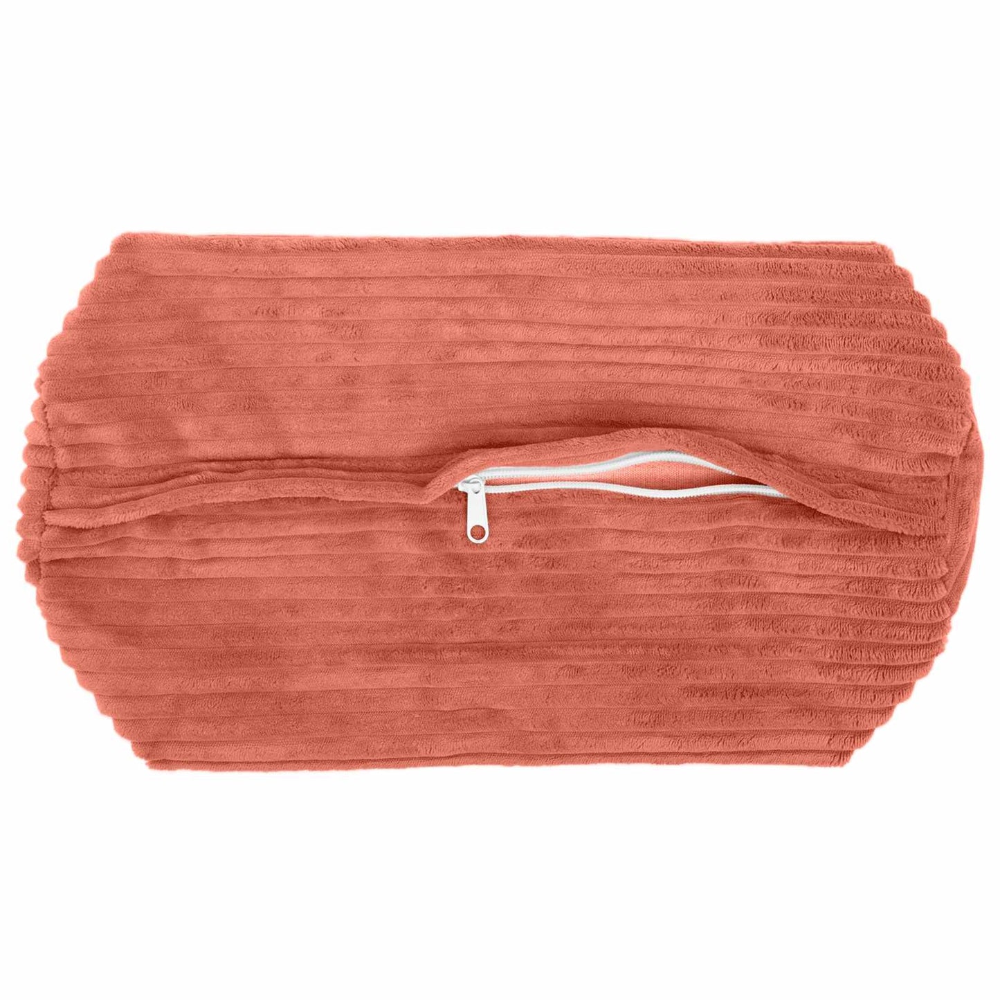 Pudebetræk 6 stk. HEERLEN Rød orange Ø 15 x 40 cm cordfløjl