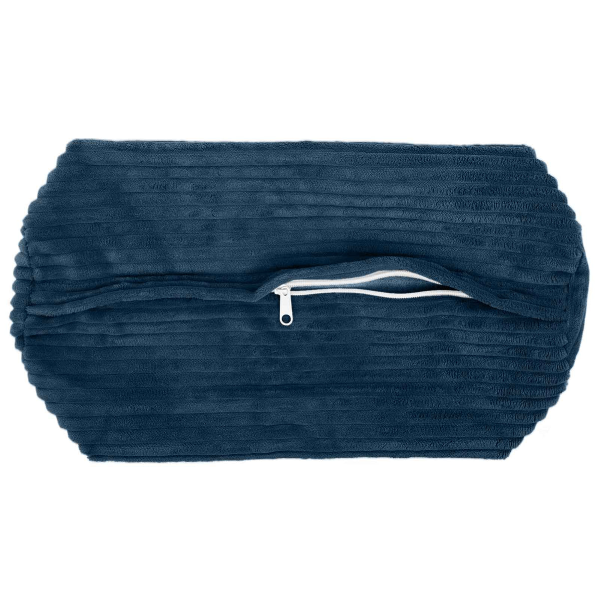 Pudebetræk 6 pcs HEERLEN Mørkeblå Ø 15 x 40 cm cordfløjl