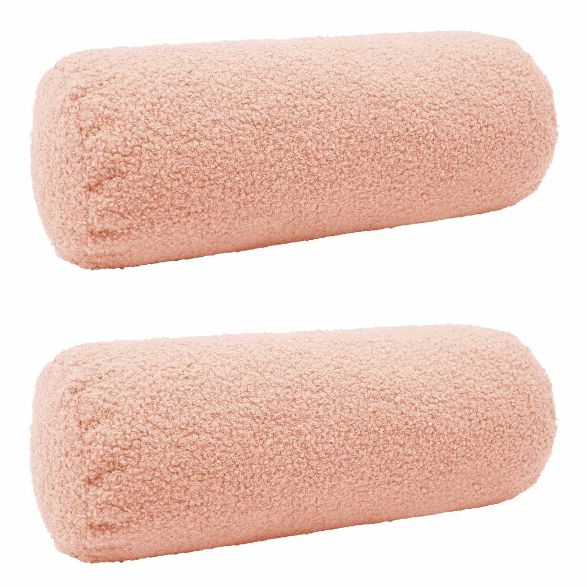 Pudebetræk 2 pcs HEERLEN Lyserød Ø 15 x 40 cm Bouclé