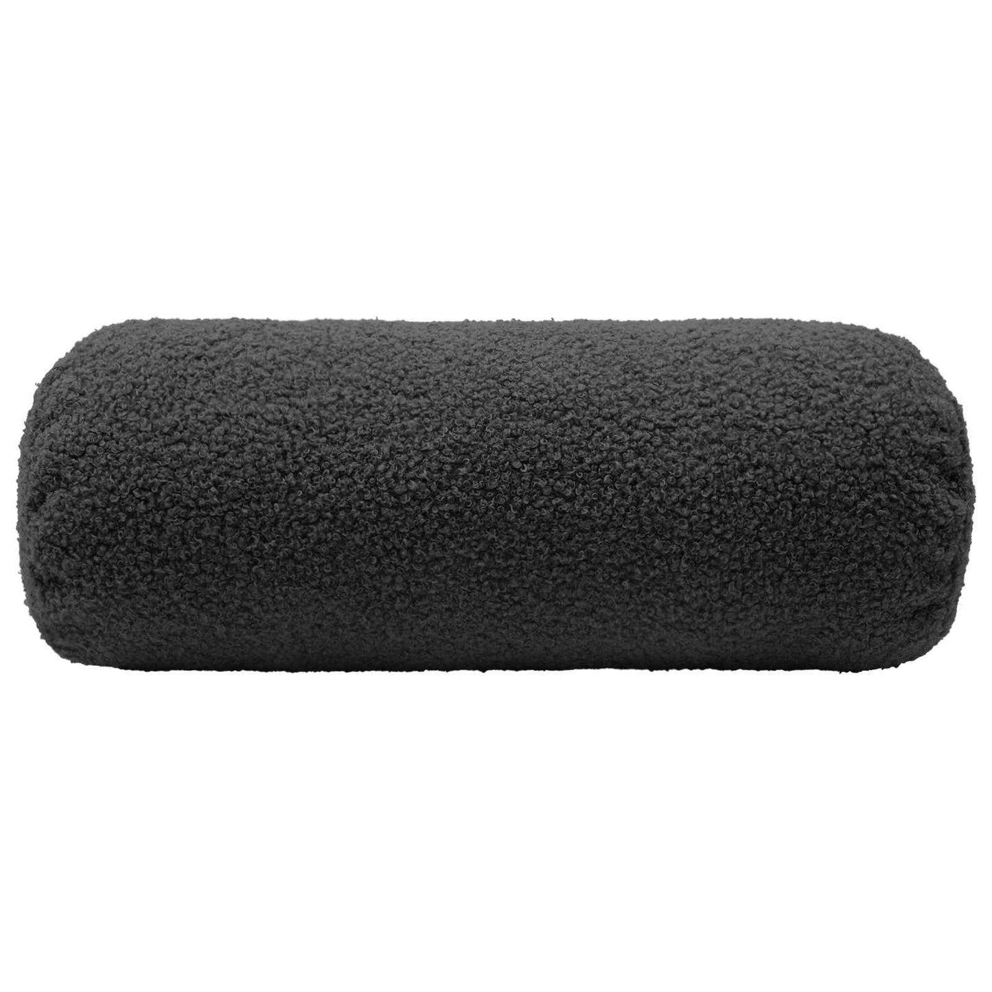 Pudebetræk 6 pcs HEERLEN Mørkegrå Ø 15 x 40 cm Bouclé