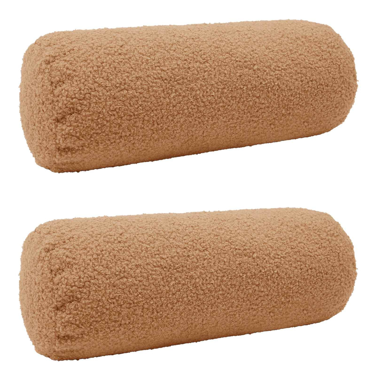 Pudebetræk 2 pcs HEERLEN Beige Ø 15 x 40 cm Bouclé