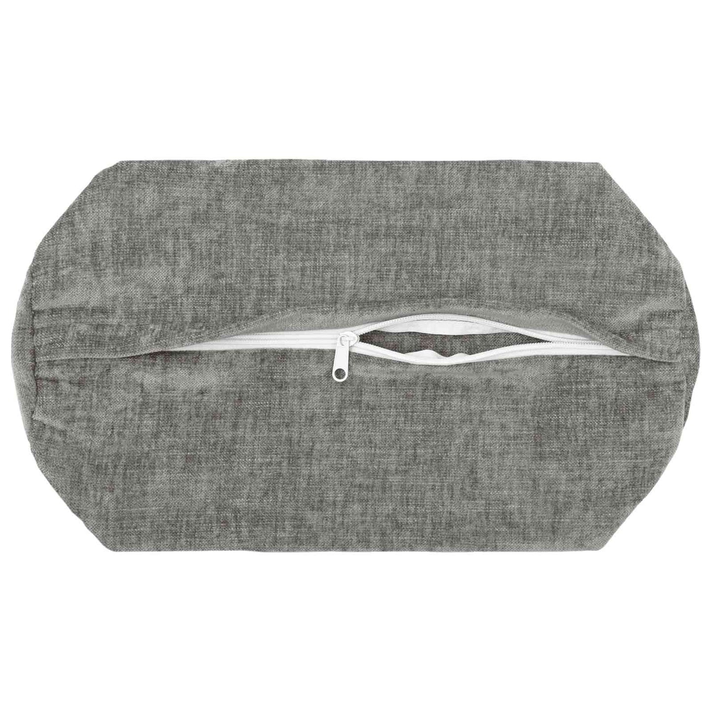 Pudebetræk 6 stk. HEERLEN Mørkegrå Ø 15 x 40 cm Chenille Stof