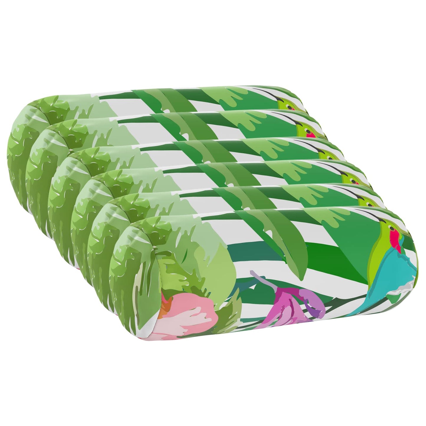 Pudebetræk 6 pcs HEERLEN Sort Ø 15 x 40 cm Polyester
