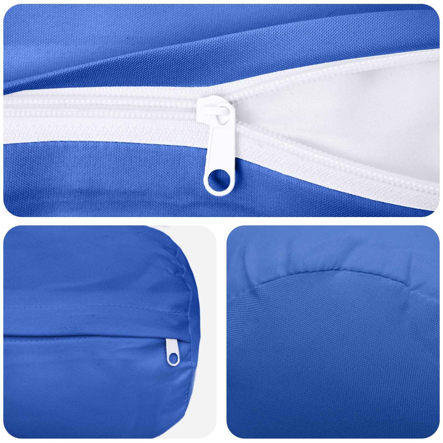 Pudebetræk 6 pcs HEERLEN Kongelig blå Ø 15 x 40 cm Polyester