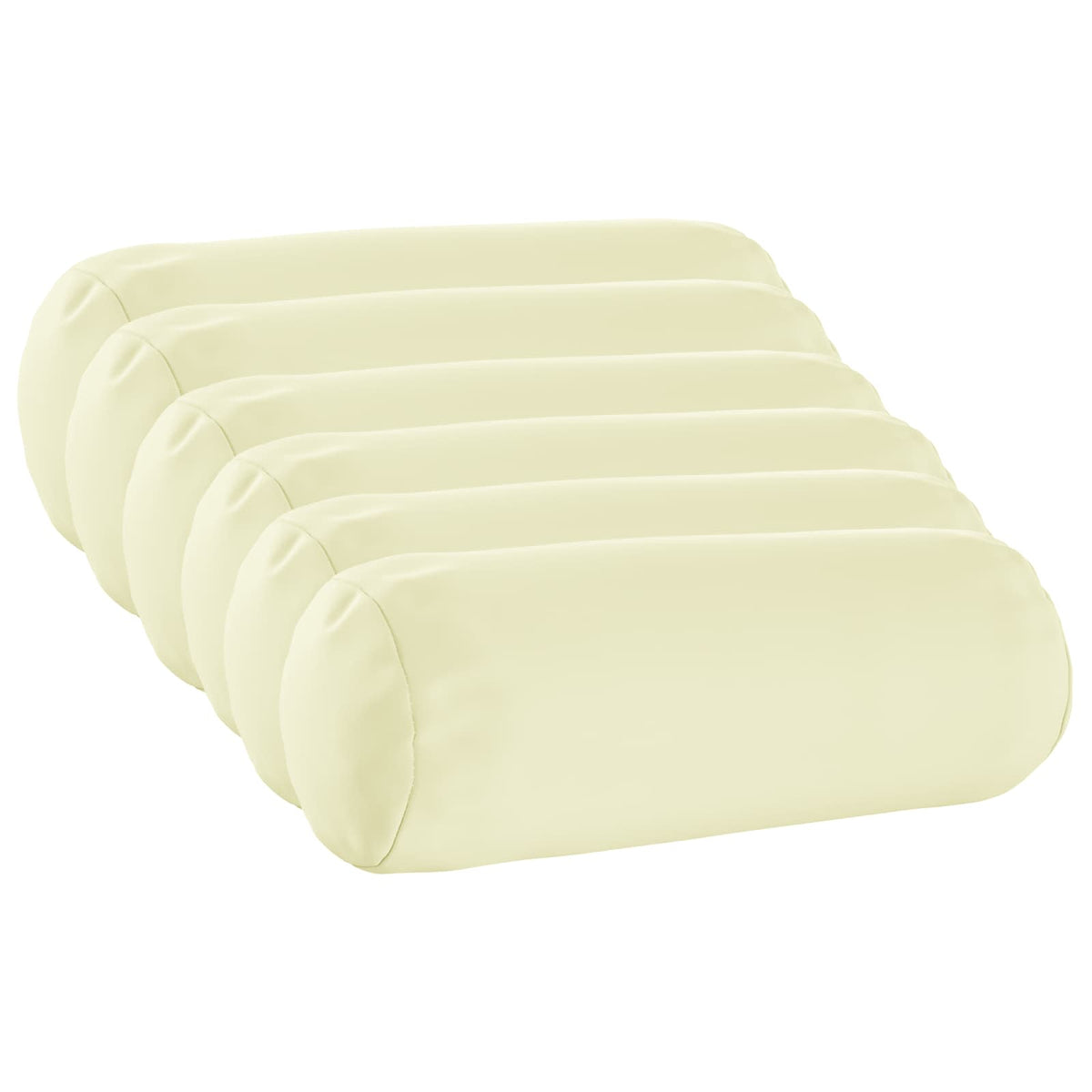 Pudebetræk 6 pcs HEERLEN Cremefarvet Ø 15 x 40 cm Polyester