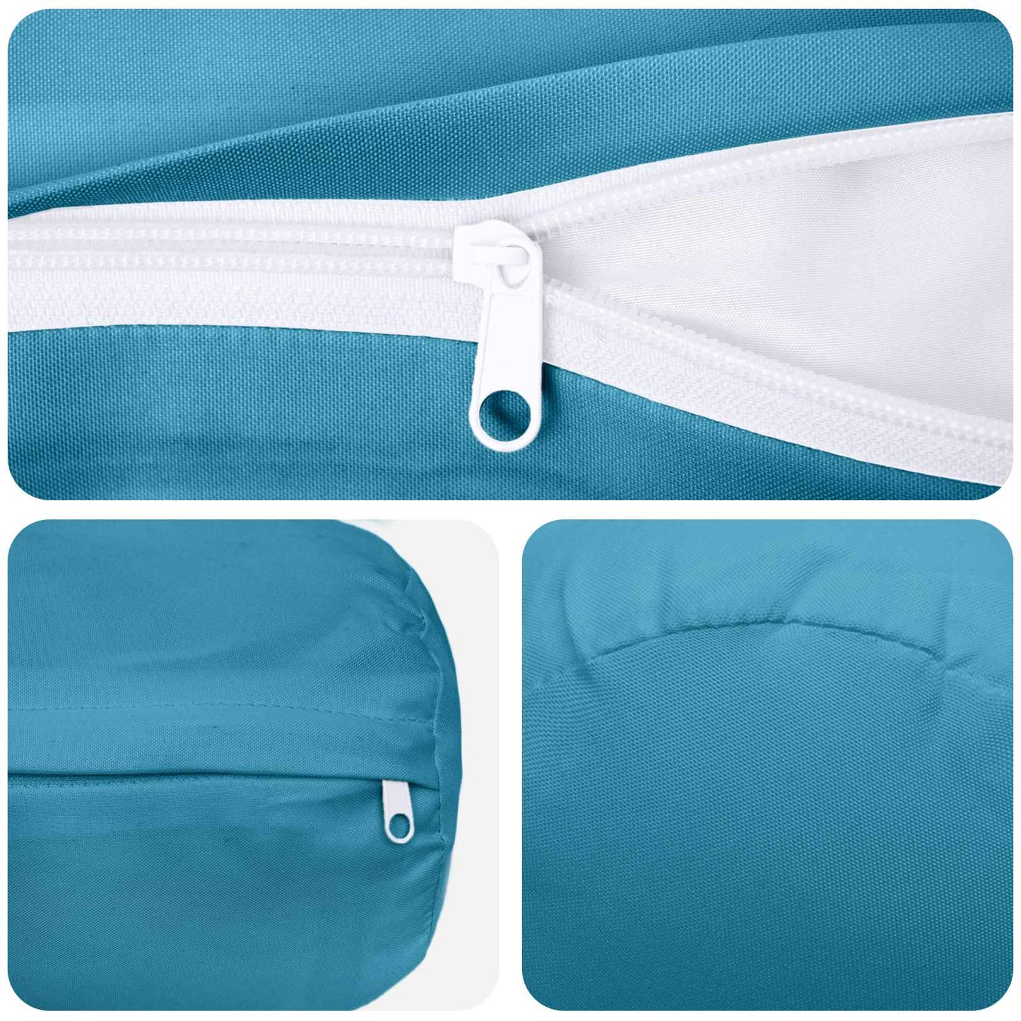 Pudebetræk 6 pcs HEERLEN Lyseblå Ø 15 x 40 cm Polyester