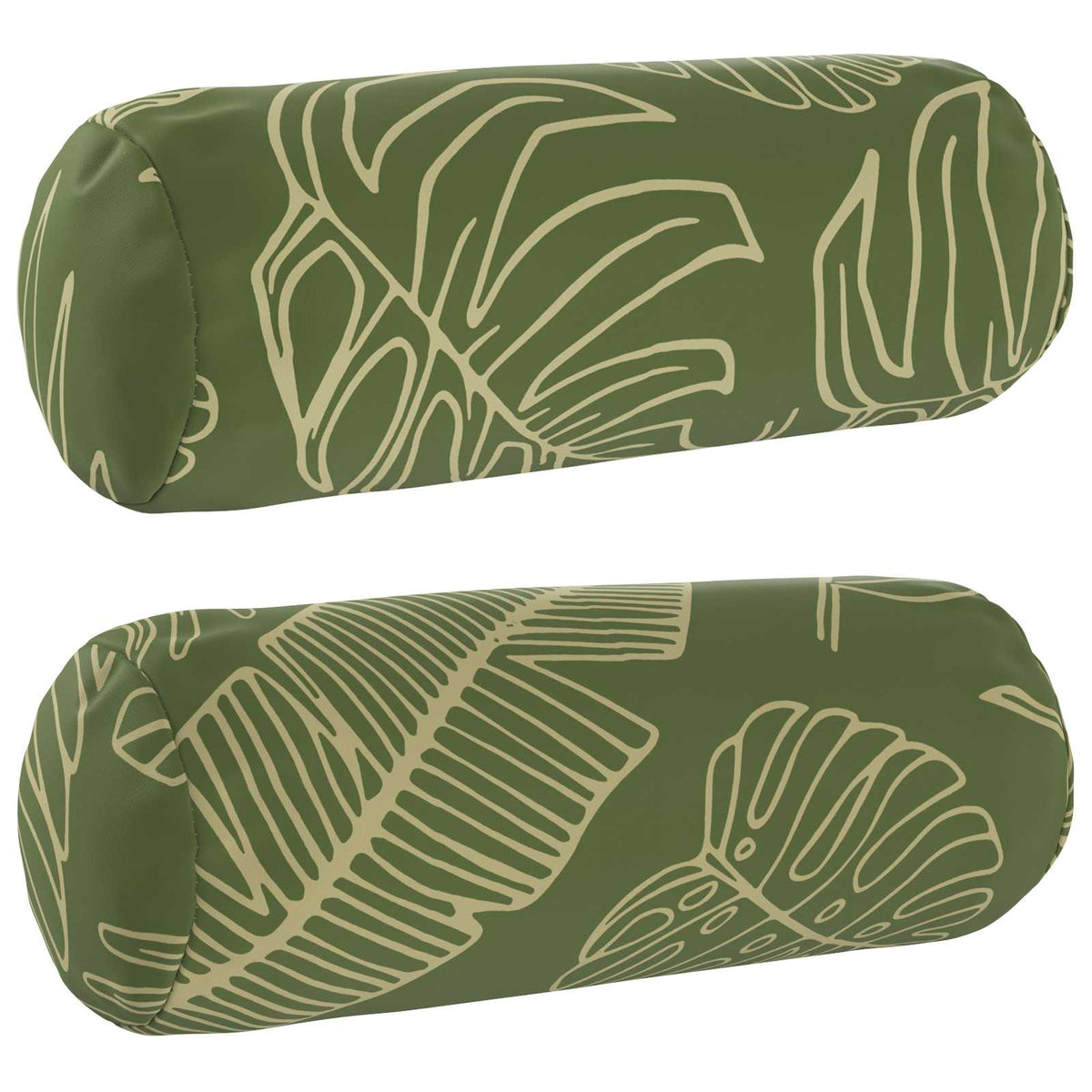Pudebetræk 2 pcs HEERLEN Bladdesign Ø 15 x 40 cm Polyester