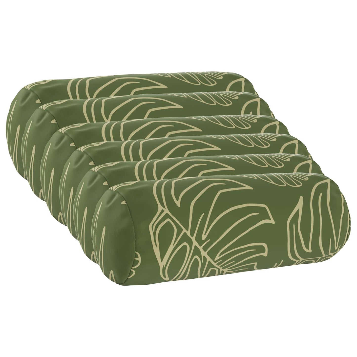 Pudebetræk 6 pcs HEERLEN Bladdesign Ø 15 x 40 cm Polyester