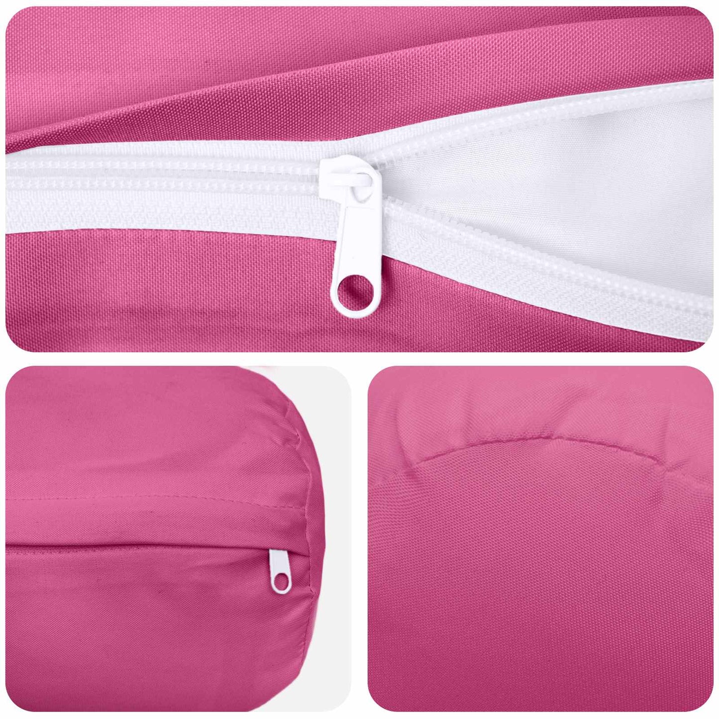 Pudebetræk 6 pcs HEERLEN Lyserød Ø 15 x 40 cm Polyester