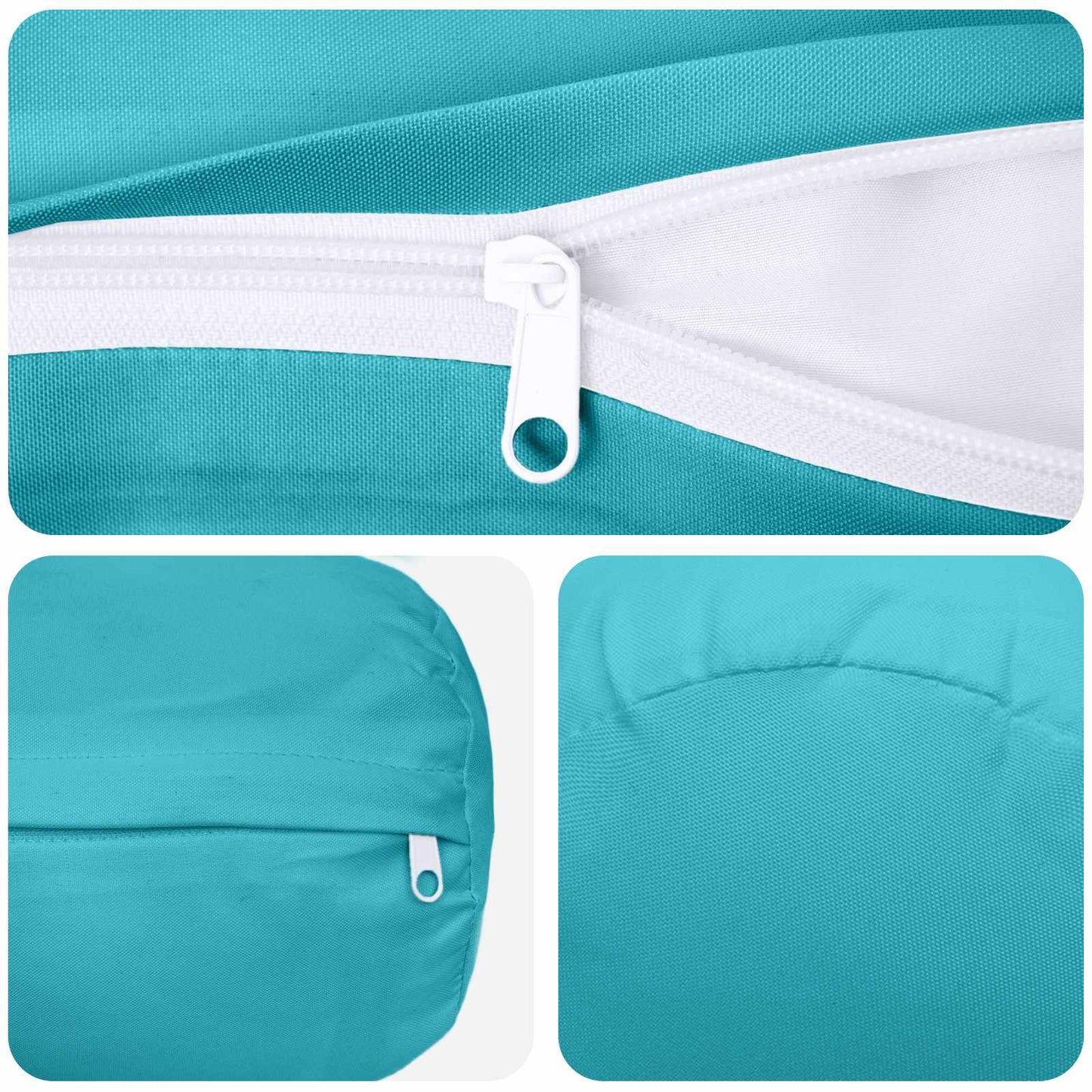 Pudebetræk 6 pcs HEERLEN Turkis Ø 15 x 40 cm Polyester