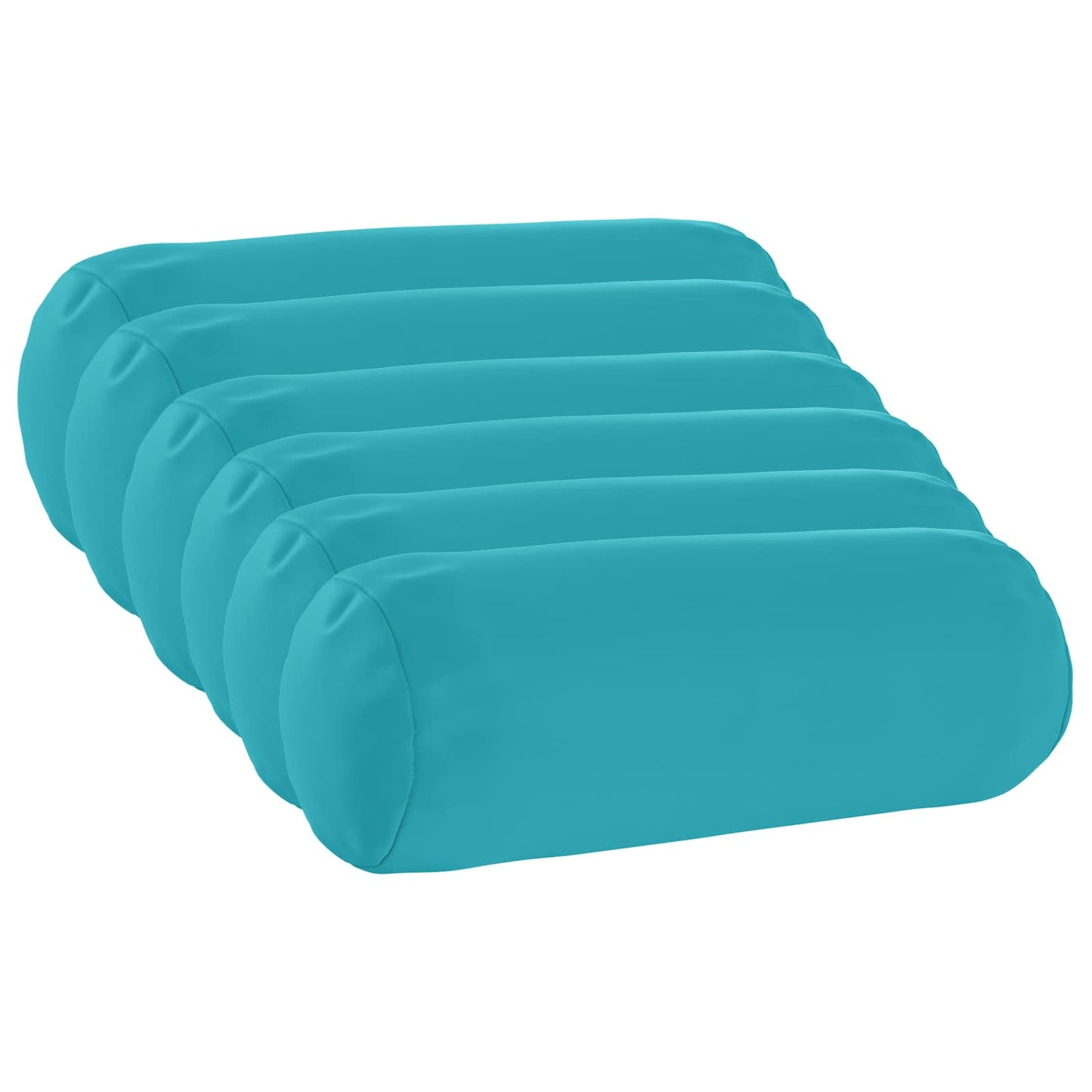 Pudebetræk 6 pcs HEERLEN Turkis Ø 15 x 40 cm Polyester