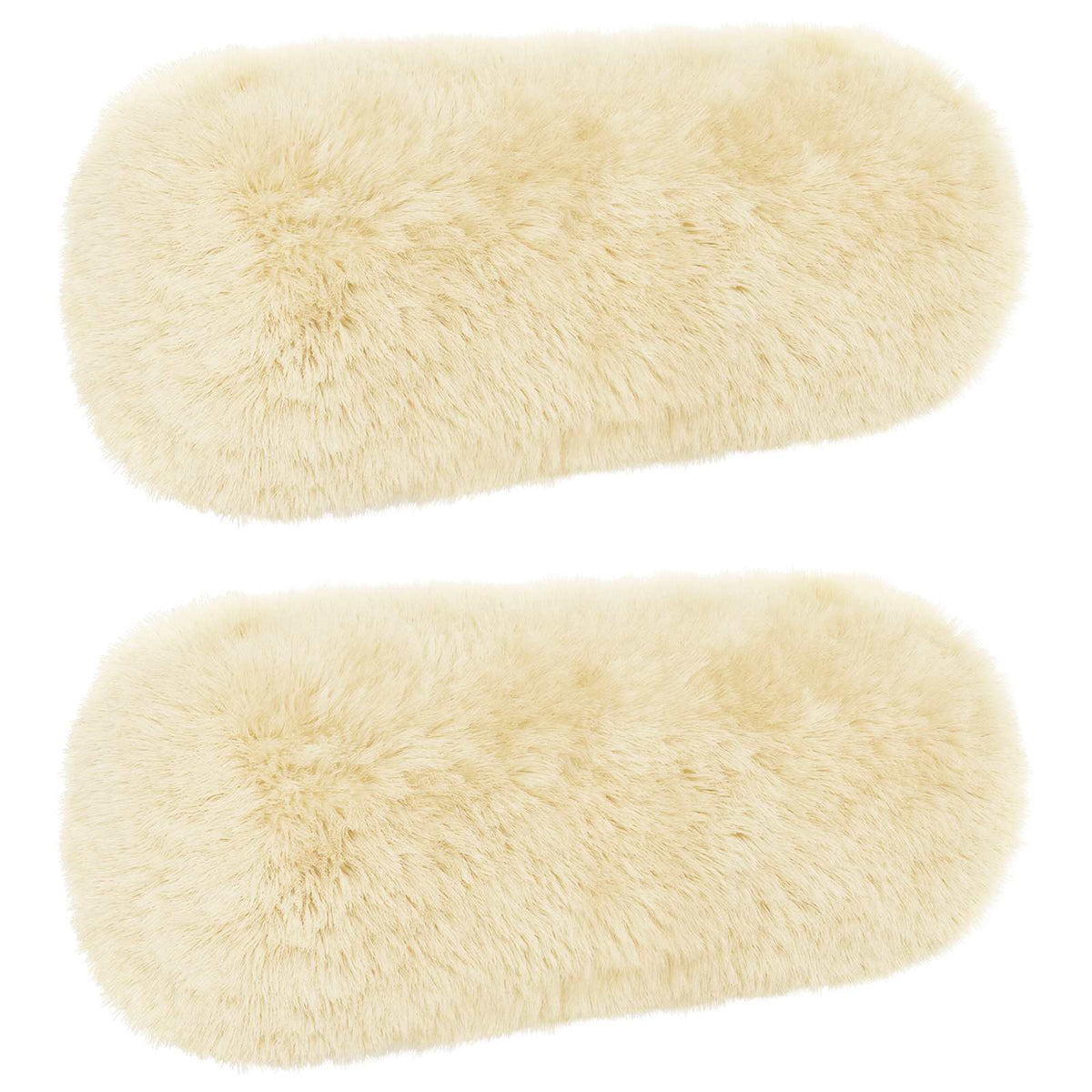 Pudebetræk 2 pcs HEERLEN Cremefarvet Ø 15 x 40 cm PV Fleece