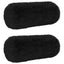 Pudebetræk 2 pcs HEERLEN Sort Ø 15 x 40 cm PV Fleece