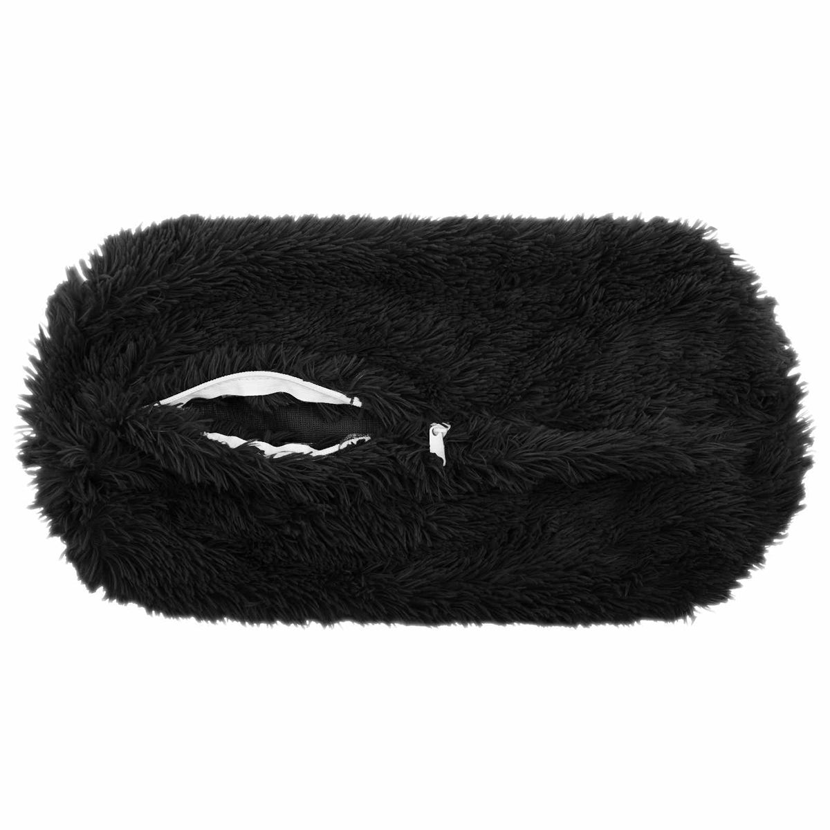 Pudebetræk 6 pcs HEERLEN Sort Ø 15 x 40 cm PV Fleece