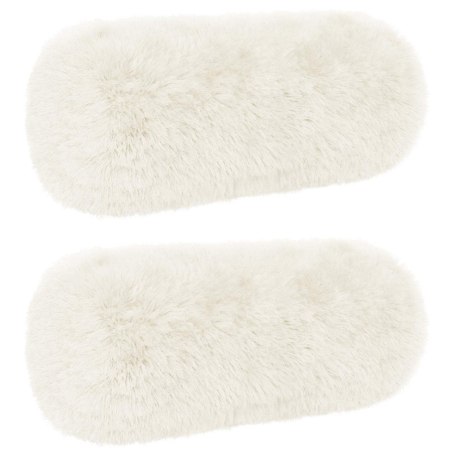 Pudebetræk 2 pcs HEERLEN Hvid Ø 15 x 40 cm PV Fleece