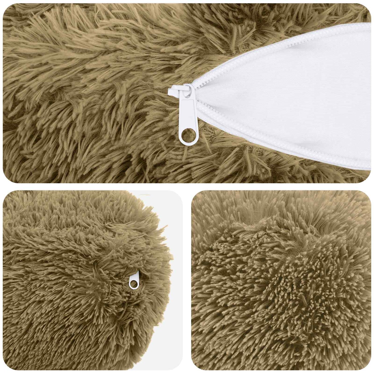 Pudebetræk 6 pcs HEERLEN Lys grøn Ø 15 x 40 cm PV Fleece