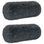 Pudebetræk 2 pcs HEERLEN Antracit Ø 15 x 40 cm PV Fleece