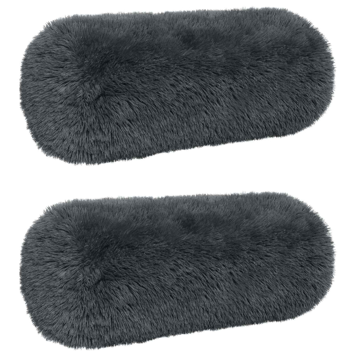 Pudebetræk 2 pcs HEERLEN Antracit Ø 15 x 40 cm PV Fleece