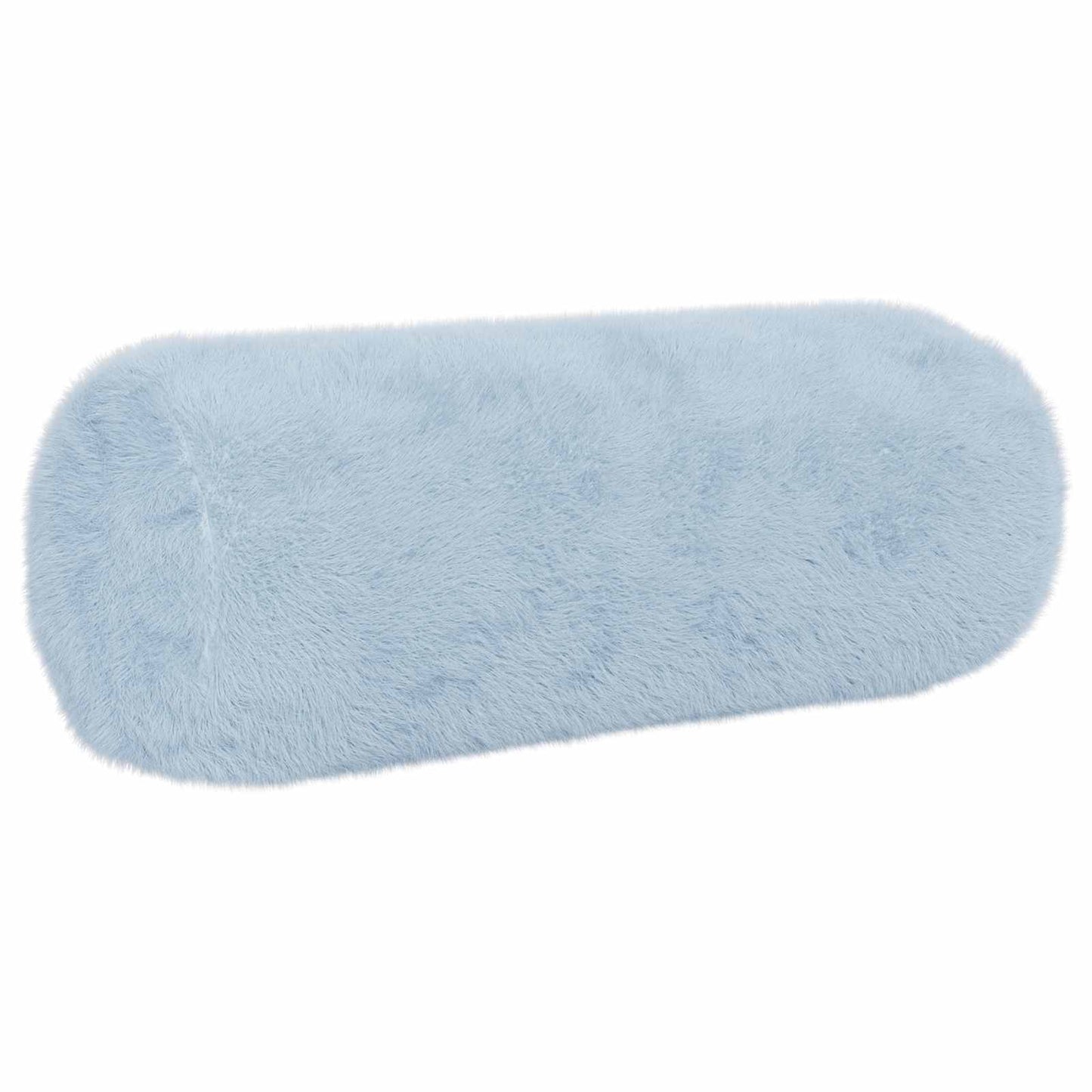 Pudebetræk 2 stk. HEERLEN Lyseblå Ø 15 x 40 cm Faux Kanin Pels
