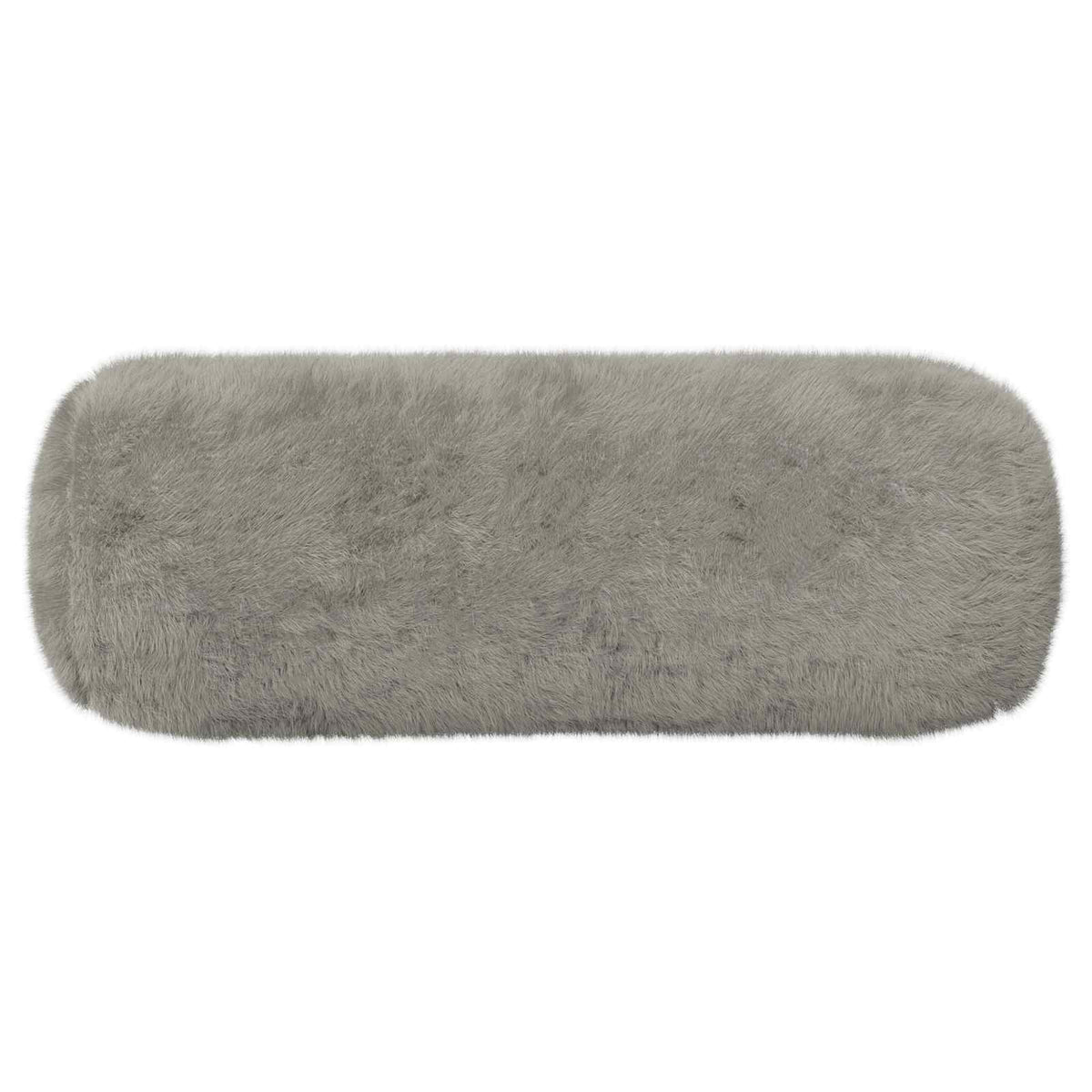 Pudebetræk 6 stk. HEERLEN Lysegrå Ø 15 x 40 cm Faux Kanin Pels