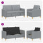 Sofa sæt med opbevaring 2 stk. Lysegrå Polyester