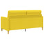 Sofa sæt med opbevaring 2 stk. Lys Gul Polyester