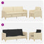 Sofa sæt med opbevaring 2 stk. Cremefarvet Polyester