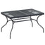 Udvidelig Mesh Spisebord Antracit 212 x 90 x 76 cm Stål