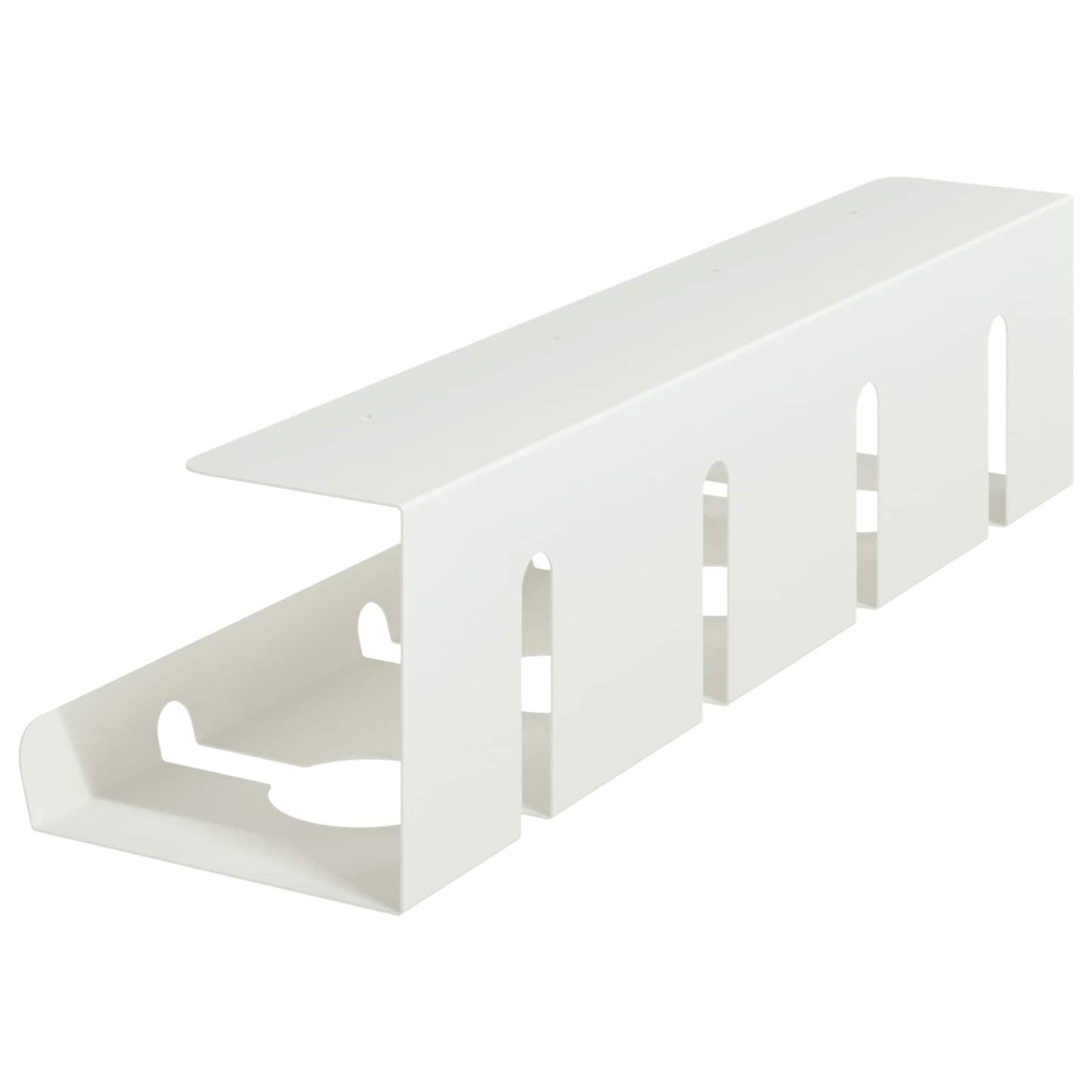 Under bordkablehåndteringstrå 2 stk. Hvid 43 x 12 x 10 cm Stål